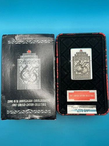 Vintage 1997 Limited Zippo 65th Anniversary Zippo Collectible Tin NEW ***READ