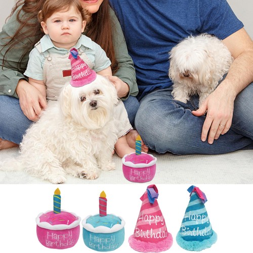 Dog Birthday Cake Toy Plush Cake Dog Toy Boy Girl Dog Birthday Gift, Washable - Picture 5 of 16