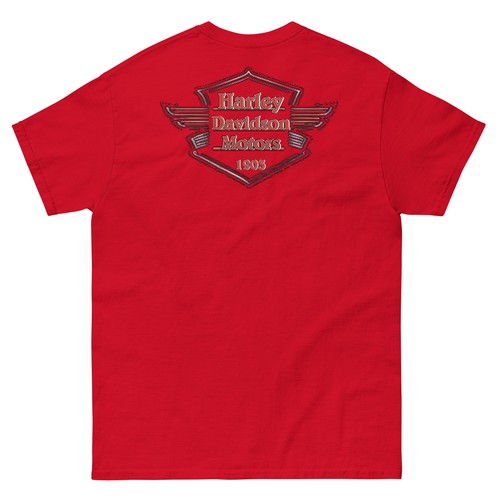 Camiseta Harley Davidson, motociclista, helicóptero, algodón, camisa clásica para hombre, 1903 - Imagen 4 de 6