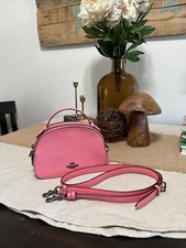 Serena Coach Satchel Pink Purse 1589 W-Strap