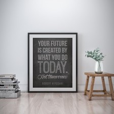 Robert Kiyosaki Inspirational Wall Art Print Motivational Quote Poster Decor