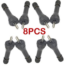 8pcs Vs-90 Rubber Replacement Snap-in Tire Valve Stem Tpms Kit For Dill 7001-hpr