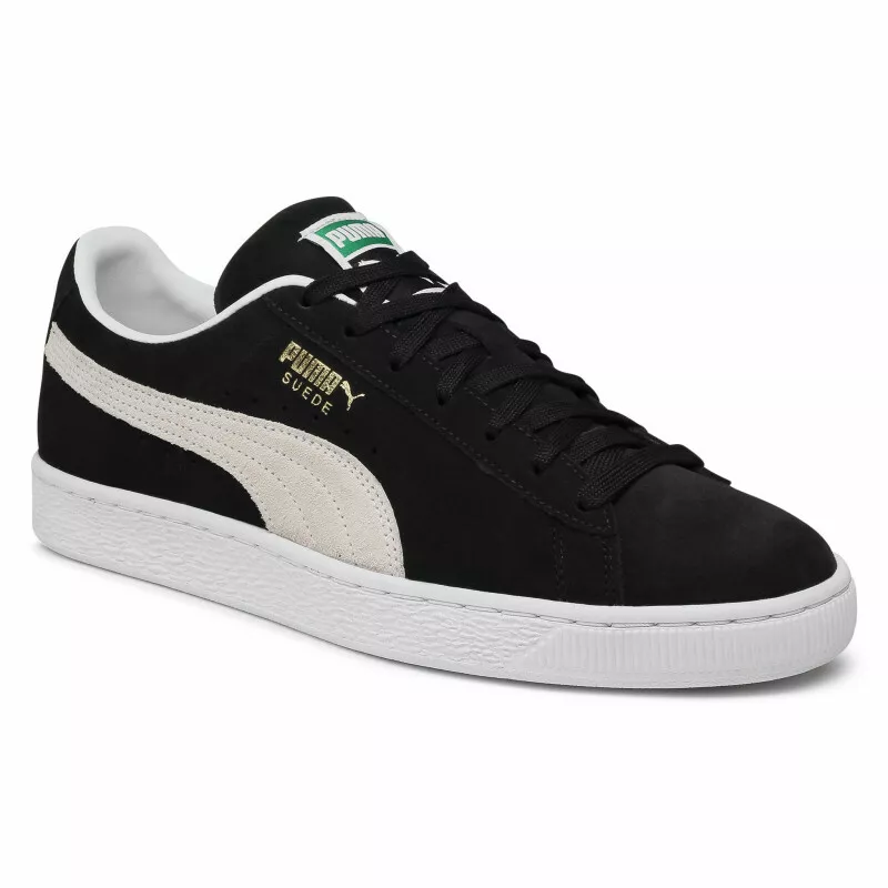 sangrado aleación tarifa Puma Men's SUEDE CLASSIC+ Shoes NEW AUTHENTIC Black-White | eBay