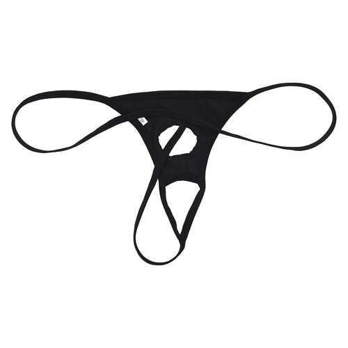 DE Herren String Wetlook Thong Lackleder T-Back Tanga Penisloch Erotisch Dessous - Picture 11 of 36