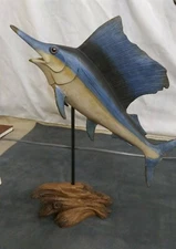 15inch Rustic Wood Look Marlin new in box 
