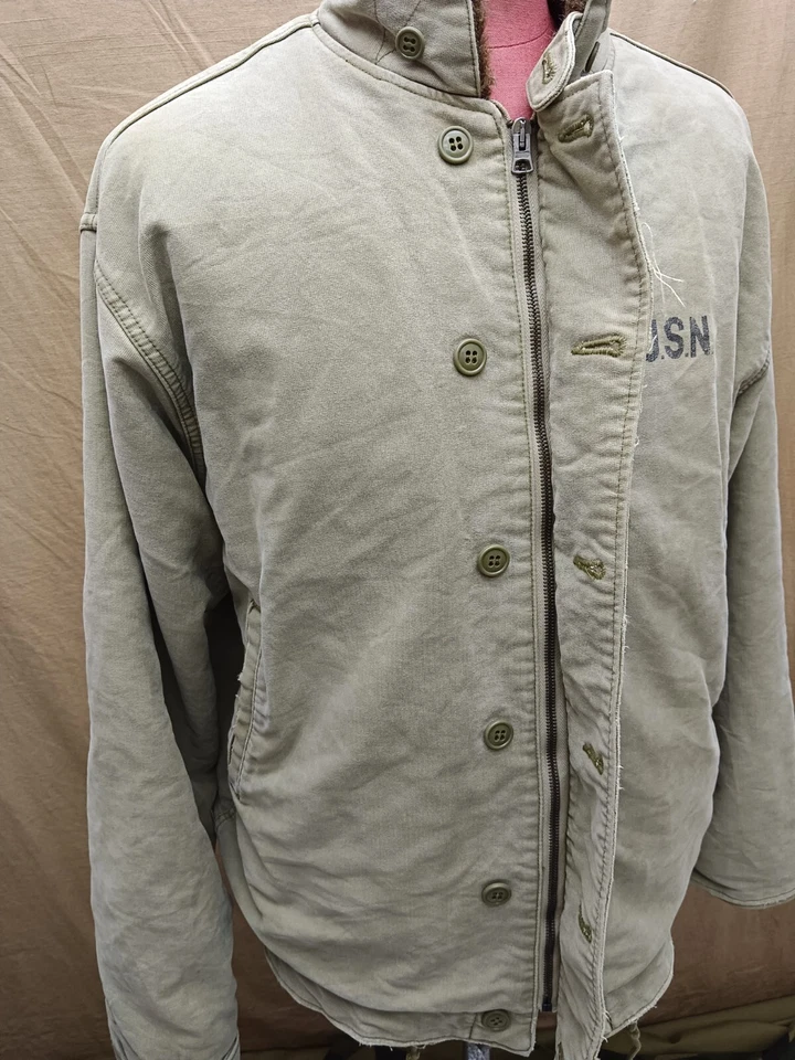 USN Navy Deck Jacket N-1 - Image 2 of 4