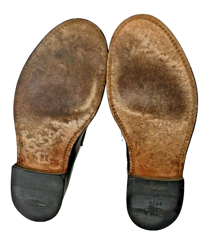 SAS Men's Wide Black Leather Slip On Moc Toe Penny Loafers Shoes - Size 10 W - Picture 6 of 7