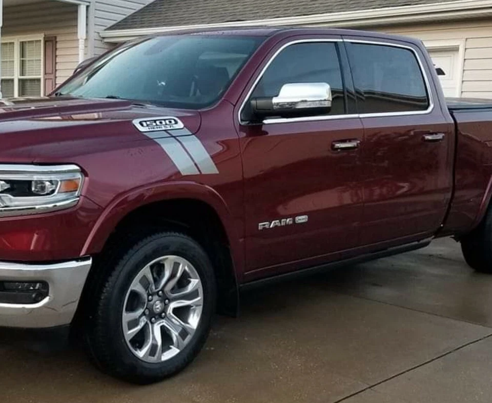 所有卡车挡泥板哈希标记条纹对适合 19 - 22 道奇 Ram 1500 2500 3500 — 第 3/3 张图片