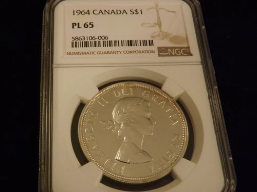 1964    $1            Canada    NGC PL 65