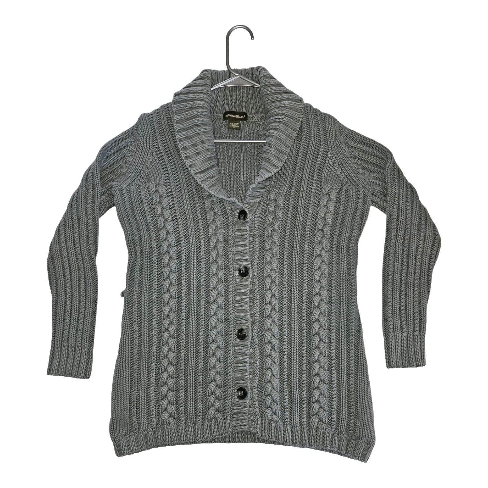 Suéteres lisos cárdigan de nailon Eddie Bauer para mujer