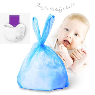 90PCs Disposal Bags Diaper Rubbish Bag Eco Disposal Nappy ...