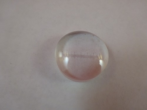 OPTICAL LENS PLANO CONVEX WITH MICROMETER RETICLE OPTICS AS IS &14-A-12 - Picture 4 of 7