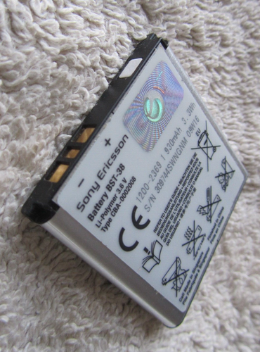 2 x Genuine Original Sony Ericsson K850I W580I Battery BST-38 - Guaranteed - Zdjęcie 3 z 4