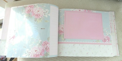 RARE SIMPLY SHABBY CHIC PINK ROSES PHOTO SCRAP BOOK ALBUM UNUSED FLORAL COLLECT - Picture 5 of 7