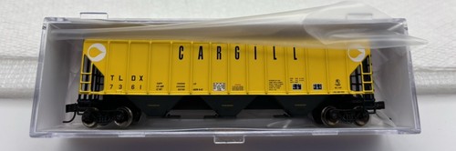 N Maßstab Athearn Cargill PS 4427 3-Schächte abgedeckter Trichter TLDX #7361 NS CSX BNSF KCS
