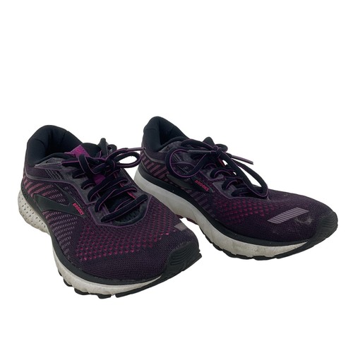 Brooks Damen Größe 8,5 lila schwarz Laufschuhe gebraucht