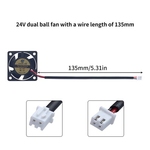 Filtre d'impression ventilateur purificateur d'air double boule pour panneau Hotend 5M Pro 4020 - Photo 5/8