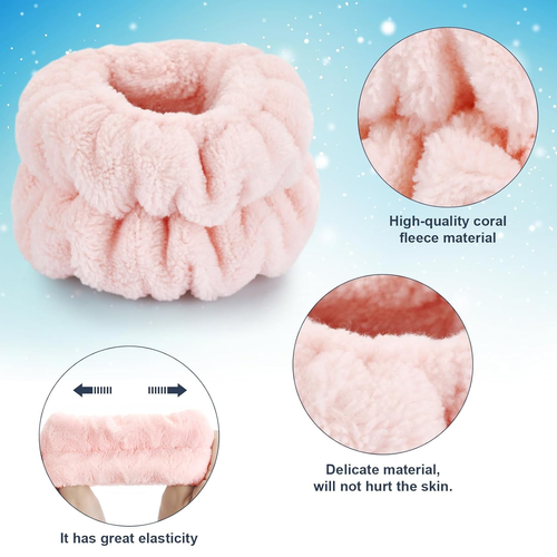 Wrist Bands for Washing Face, Microfiber Wrist Towels for Washing Face, Spa Wris - Picture 5 of 12