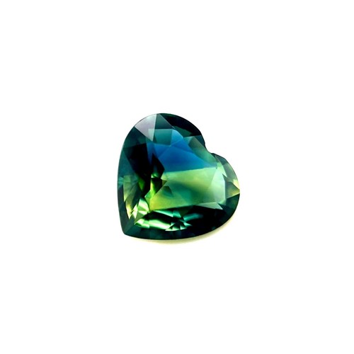 GIA CERTIFIED 1.53ct Bi Colour Australian UNTREATED Sapphire Yellow Blue Heart - Picture 2 of 7