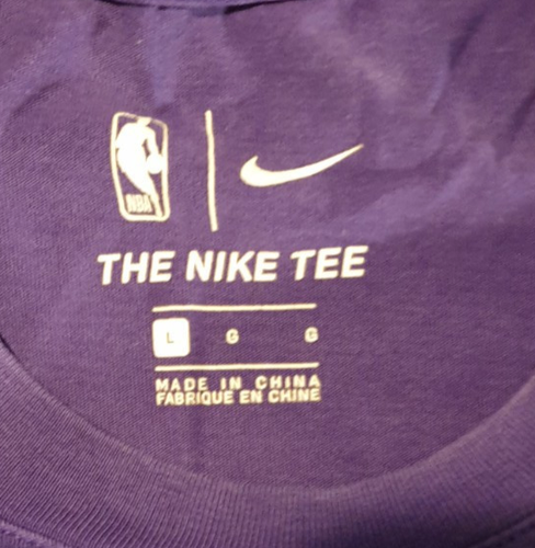 TORONTO RAPTORS "The Need to Feed" NBA Nike Basketball T-Shirt Purple Size Large - Picture 5 of 9