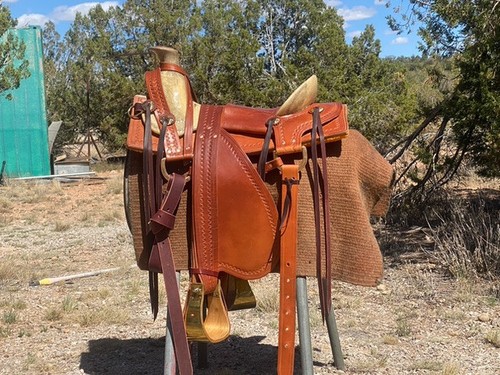 Western, Vintage, Ranch,Roping working saddle