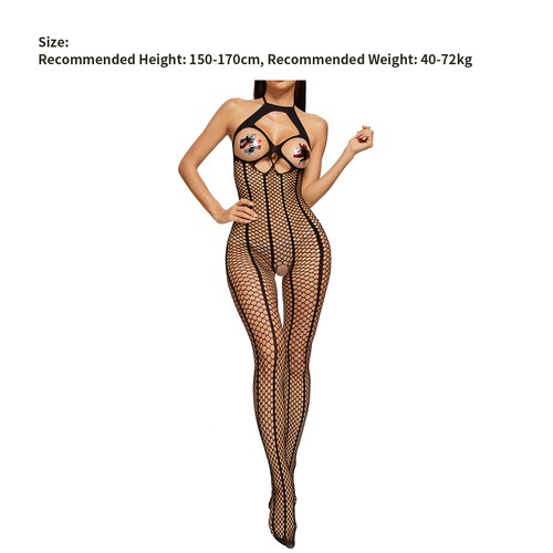 Body tuta donna a rete trasparente body leopardato clubwear - Foto 60 di 83