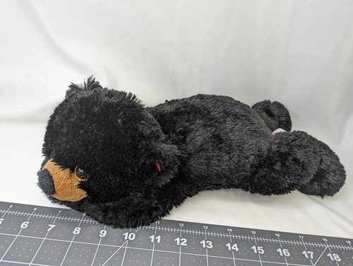 Ty Paws Black Bear Plush 15 Inch 2011 Pillow Pals Stuffed Animal Toy