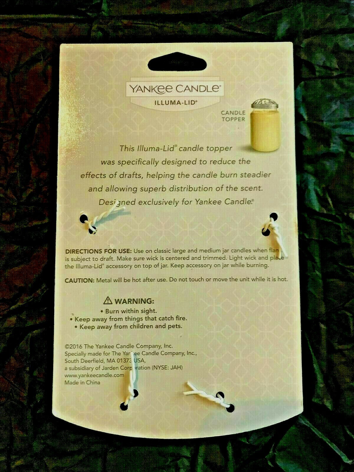 Yankee Candle illumaLid "Snowflakes" Silver Jar Topper 2016 Mint