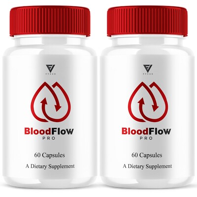 (2 Pack) BloodFlow Pro Blood Support Formula, Blood Flow Pro (120 Capsules)