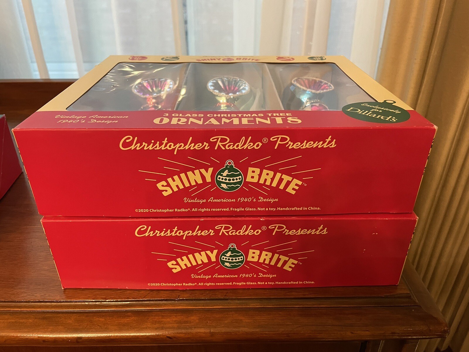 6 VINTAGE SHINY BRITE MERCURY GLASS CHRISTMAS ORNAMENTS eBay