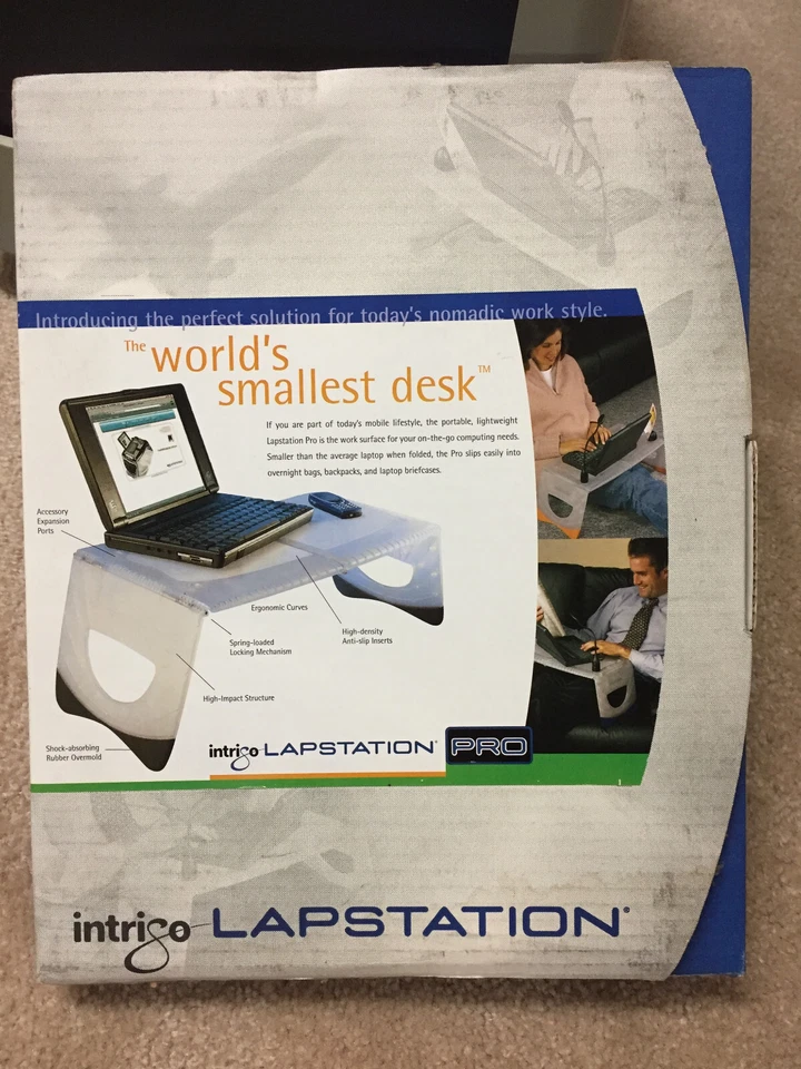 Intrigo LapStation Pro = World's Smallest Desk = Laptop Bed Couch Food Stand - Image 2 of 4