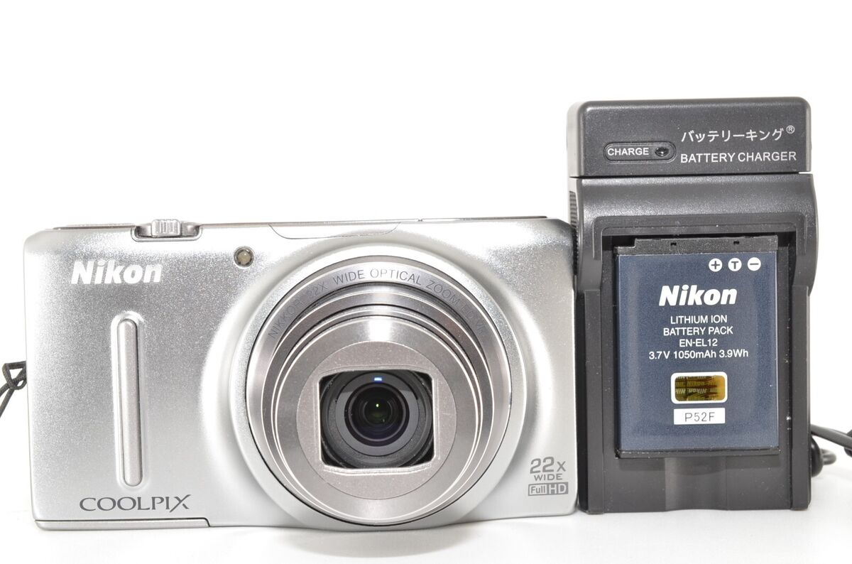 Nikon COOLPIX S9500 digital camera set sliver from Japan Nikon COOLPIX S9500 digital camera set sliver from Japan