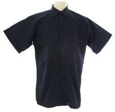 VERTX Men's Navy SS Coldblack Hidden Zip Uniform Shirt SAM-2828SN 60 NEW