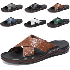 Summer Men Slides Sandals Casual Sports Beach Shoes Sandals Home Slip On Slipper