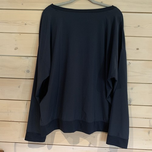 GAP Fit Ladies Navy Long Sleeve XL Active Top Boatneck - Picture 2 of 5