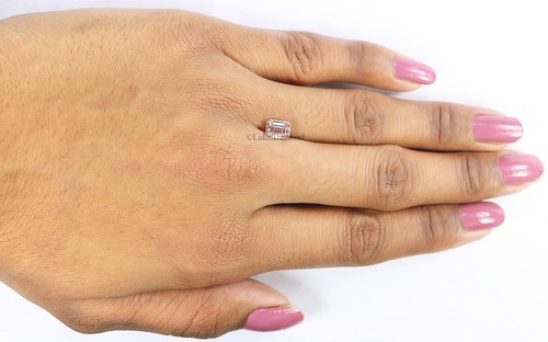1.02 CT IGI Certified Emerald Fancy Intense Pink Color VS2 Clarity Lab Diamond - Picture 6 of 9