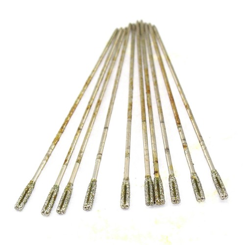20Pcs 1-2.2mm Diamond Drill Bits Gemstone Carving Burrs Drilling Lapidary Tools - Picture 23 of 41