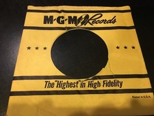 MGM RECORDS COMPANY SLEEVE for 45's 7"  No Record  VG