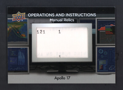 2022 Upper Deck Cosmic Operatioins and Instructions #OI-11 - Apollo 17