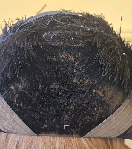 Antique Masonic Templar Hat Chapeau-Freemason, Beaver & Black Ostrich Feather - Picture 10 of 14