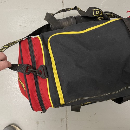 Bolso de Lona De Colección Años 90 00 Team Sea Doo Seadoo Racing 23” X 15” X 12” Rojo Negro - Imagen 3 de 18