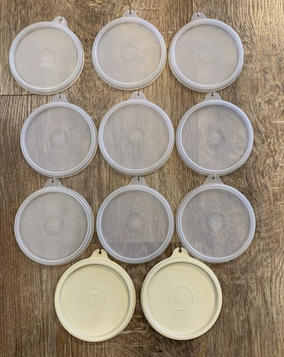11 gemischte runde Tupperware Deckel