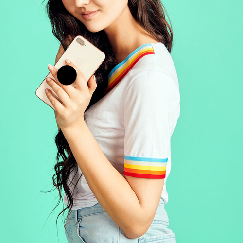 PopSockets: PopGrip_Phone Grip and Stand_Premium (Clear Iridescent) - Picture 7 of 8
