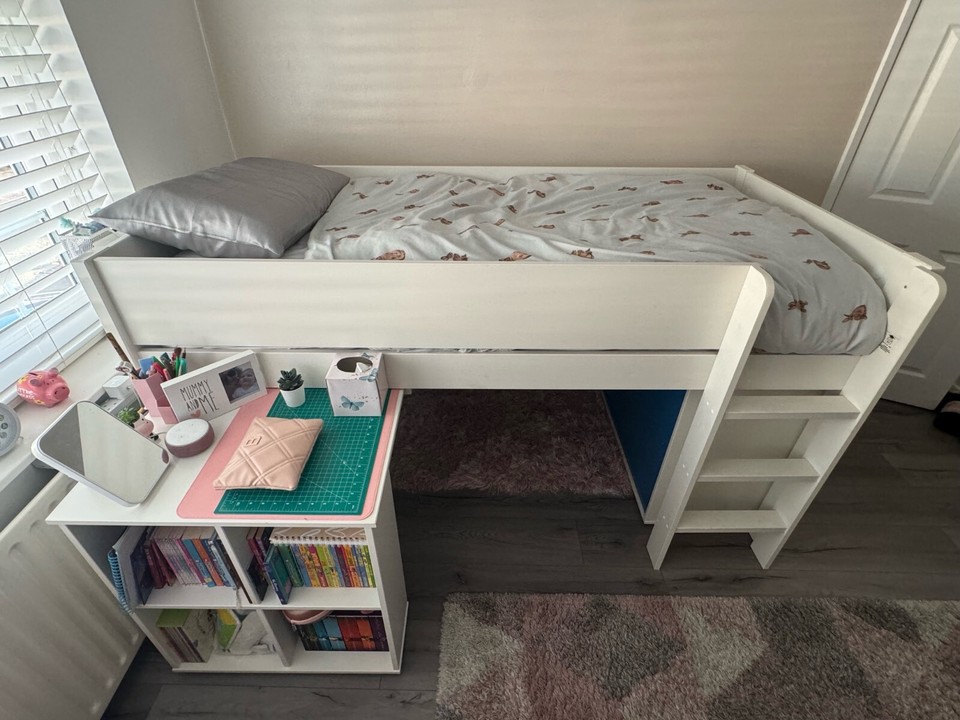 Dreams Anderson Mid Sleeper With Storage Single Bed Childrens Wooden