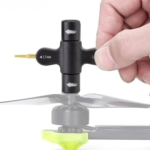 Llave de tuerca de metal M3 M5 funda de destornillador hexagonal para dron de carreras de autos de radiocontrol - Imagen 5 de 6