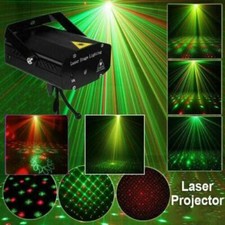 Mini Proiettore Laser Luci Palco LED R/G Illuminazione Festa Natale KTV DJ Discoteca Luce