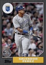 [DIGITAL CARD] Topps Bunt - Salvador Perez - 1987 22 S3 - Black Base