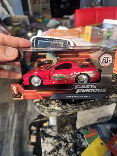 2024 Jada Fast & Furious Dom's Red Mazda RX-7 Diecast 1:32 Great Box! - Picture 6 of 6