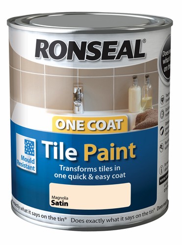Ronseal 35045 One Coat Tile Paint Magnolia 750ml Ebay