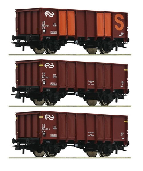 Roco 76062 Set 3 Off GüTerwagen Ns Ep 4 Auf Wunsch Achstausch FüR MäRklin Gratis-image